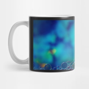 Colorful blurry background, ornament made of soft clear bubbles Mug